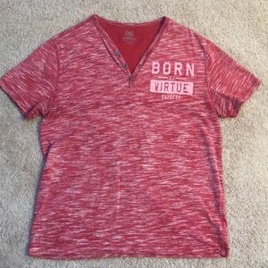 Express button-up V-Neck